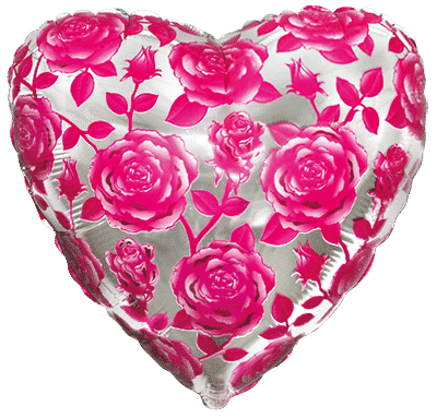 HEART Roses Fuchsia - Regular (18" - 45 cm )