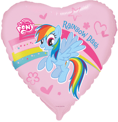 HEART My Little Pony Rainbow - Regular (18" - 45 cm )