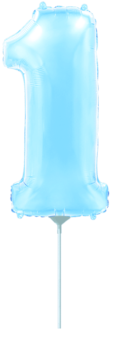 Number 1 Mini - Pastel Blue, 14"/35cm