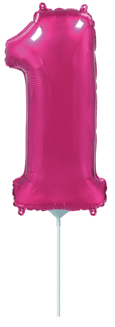 Number 1 Mini - Fuchsia, 14"/35cm