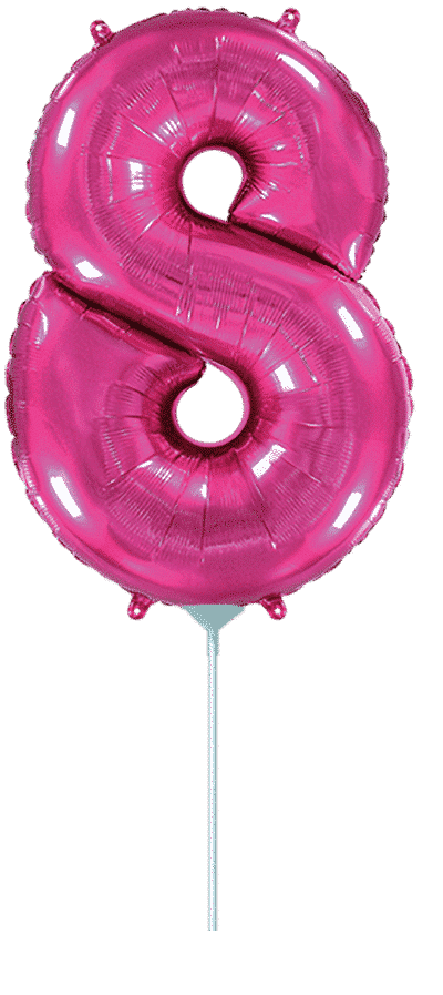 Number 8 Mini - Fuchsia, 14"/35cm