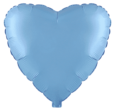 Heart - Regular (18" - 45 cm ), Pastel Blue