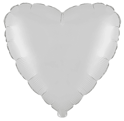 Heart - Regular (18" - 45 cm ), White