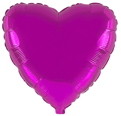 Heart - Regular (18" - 45 cm ), Fuchsia