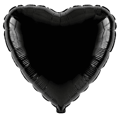 Heart - Regular (18" - 45 cm ), Black