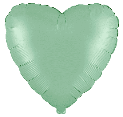 Heart - Regular (18" - 45 cm ), Pastel Mint