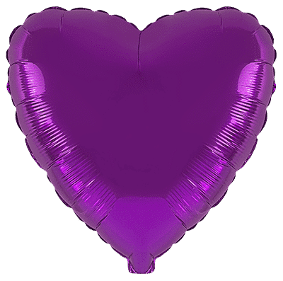 Heart - Regular (18" - 45 cm ), Purple
