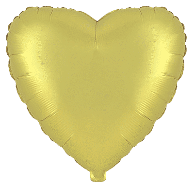Heart - Regular (18" - 45 cm ), Satin Lemon