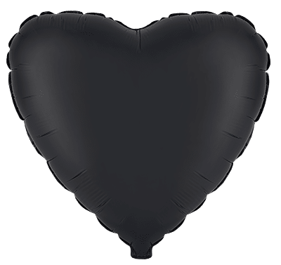 Heart - Regular (18" - 45 cm ), Satin Black