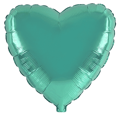 Heart - Regular (18" - 45 cm ), Turquoise