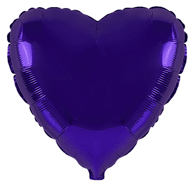Heart - Regular (18" - 45 cm ), Violet