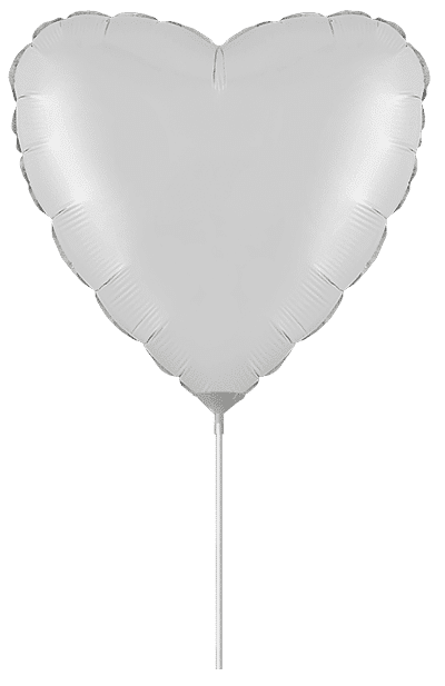 Heart Mini - Mini (9" - 23 cm), White