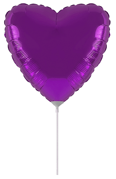 Heart Mini - Mini (9" - 23 cm), Purple