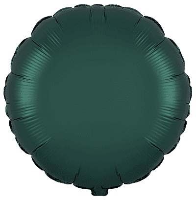 Round - Regular (18" - 45 cm ), Satin Dark Green