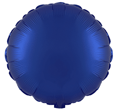 Round - Regular (18" - 45 cm ), Satin Navy Blue