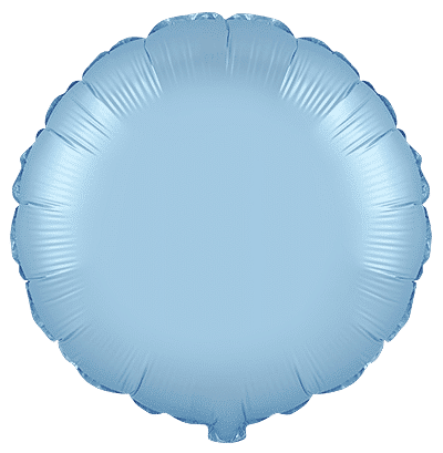 Round - Regular (18" - 45 cm ), Satin Pastel Blue
