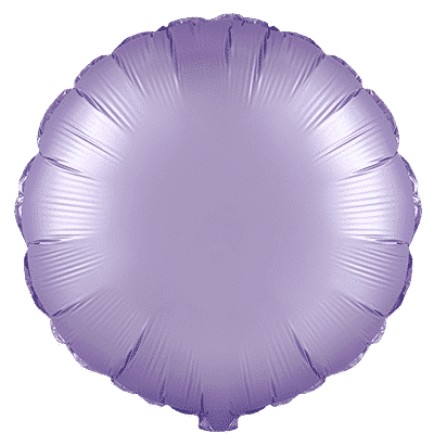 Round - Regular (18" - 45 cm ), Satin Pastel Lilac