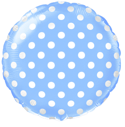 RD DOTS - Pastel Blue, Regular (18" - 45 cm )