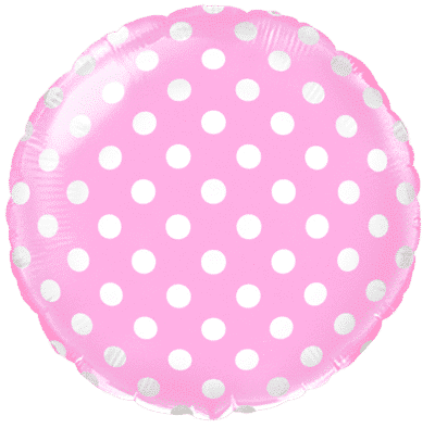 RD DOTS - Pastel Pink, Regular (18" - 45 cm )