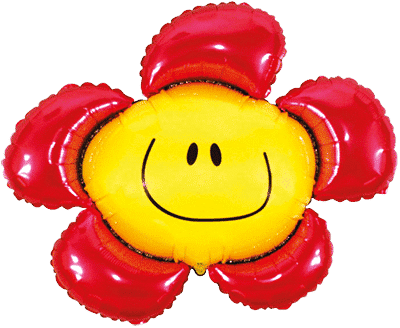 Flower - 35"/88cm.h x 41"/102cm.w, Red