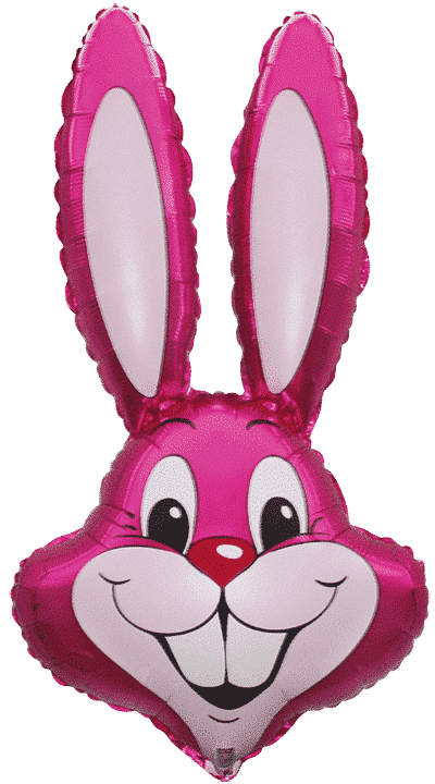 Rabbit - 35"/90cm.h x 23"/58cm.w, Fuchsia