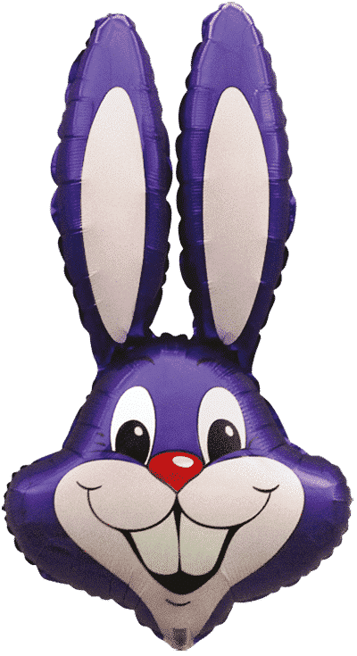 Rabbit - 35"/90cm.h x 23"/58cm.w, Violet