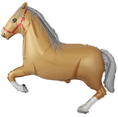 Horse - Brown, 29"/75cm.h x 42"/107cm.w