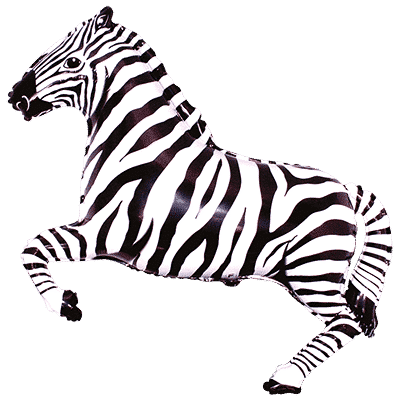 Zebra - Black, 29"/75cm.h x 42"/107cm.w