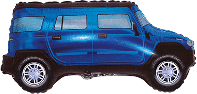 Four Wheel Driver - Blue, 19"/48cm.h x 33"/85cm.w