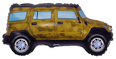 Four Wheel Driver - Military, 19"/48cm.h x 33"/85cm.w