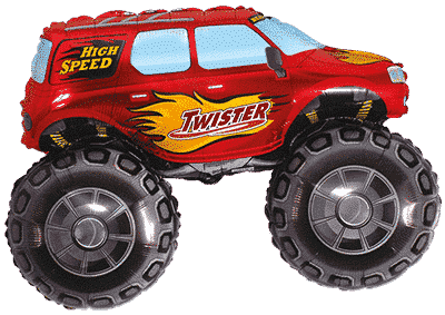 Big Wheel - Red, 27"/68cm.h x 38"/96cm.w