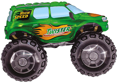 Big Wheel - Green, 27"/68cm.h x 38"/96cm.w