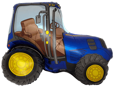Tractor - Blue, 30"/75cm.h x 37"/94cm.w