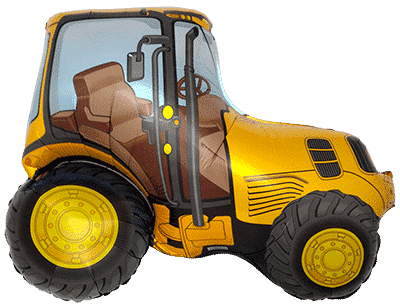 Tractor - Orange, 30"/75cm.h x 37"/94cm.w