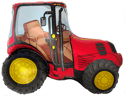 Tractor - Red, 30"/75cm.h x 37"/94cm.w