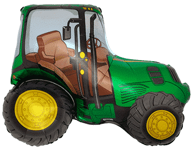 Tractor - Green, 30"/75cm.h x 37"/94cm.w