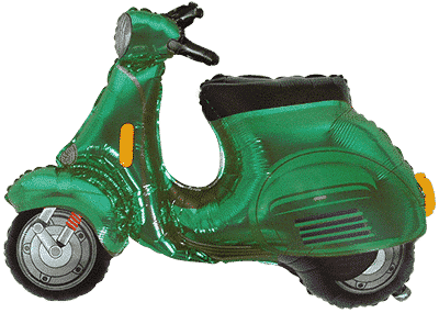 Scooter Green - 26"/67cm.h x 38"/96cm.w