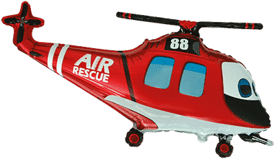 Rescue Helicopter - 22"/57cm.h x 38"/96cm.w