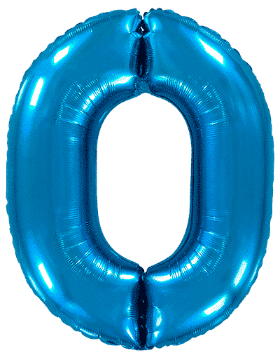 Number 0 - 26"/67cm, Blue