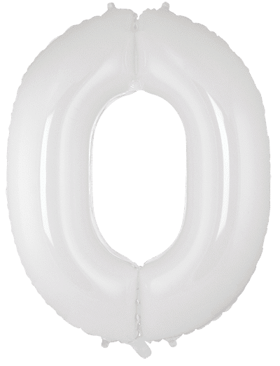 Number 0 - White, 40"/102cm