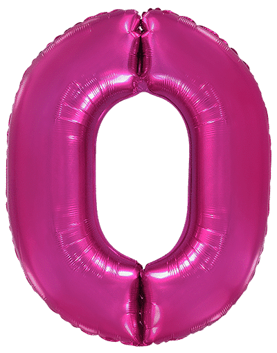 Number 0 - Fuchsia, 40"/102cm