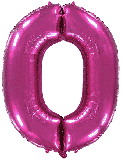 Number 0 - 26"/67cm, Fuchsia