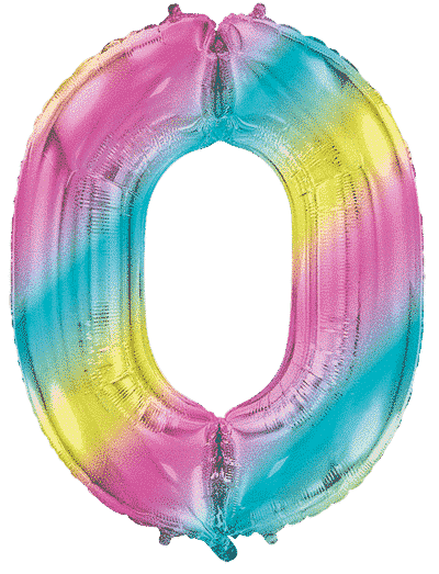 Number 0 - Gradient, 40"/102cm