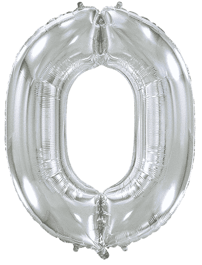 Number 0 - Silver, 40"/102cm