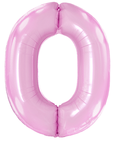 Number 0 - Pink, 40"/102cm
