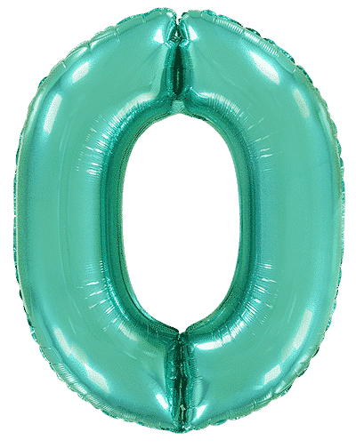 Number 0 - 26"/67cm, Turquoise