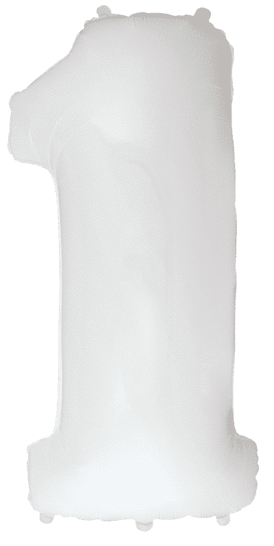 Number 1 - White, 40"/102cm
