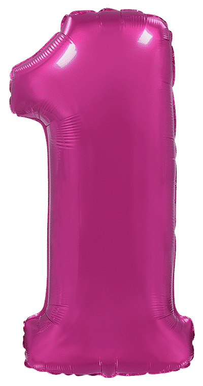 Number 1 - Fuchsia, 40"/102cm