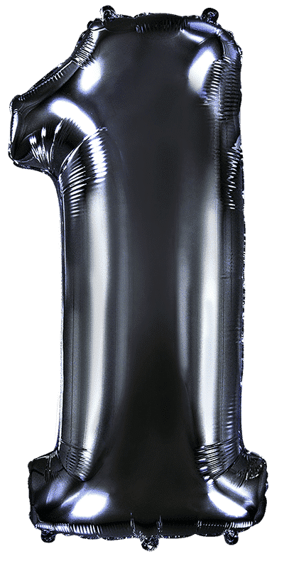 Number 1 - Black, 40"/102cm
