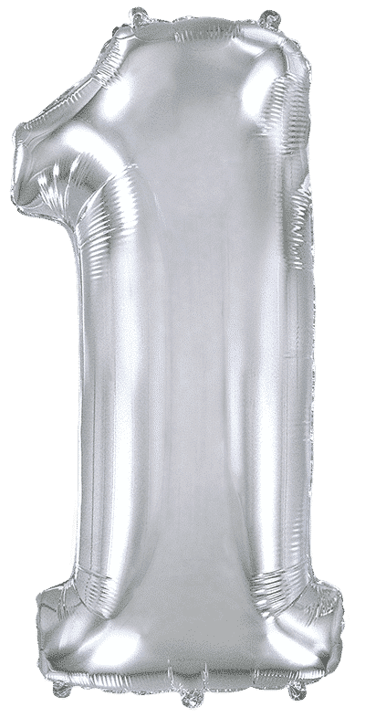 Number 1 - Silver, 40"/102cm